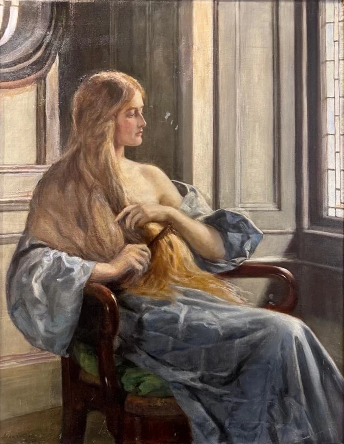 John Collier - 111, Signora nel boudoir